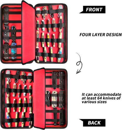 66+ Pocket Knife Storage Case for Folding Knives, Butterfly Knives
