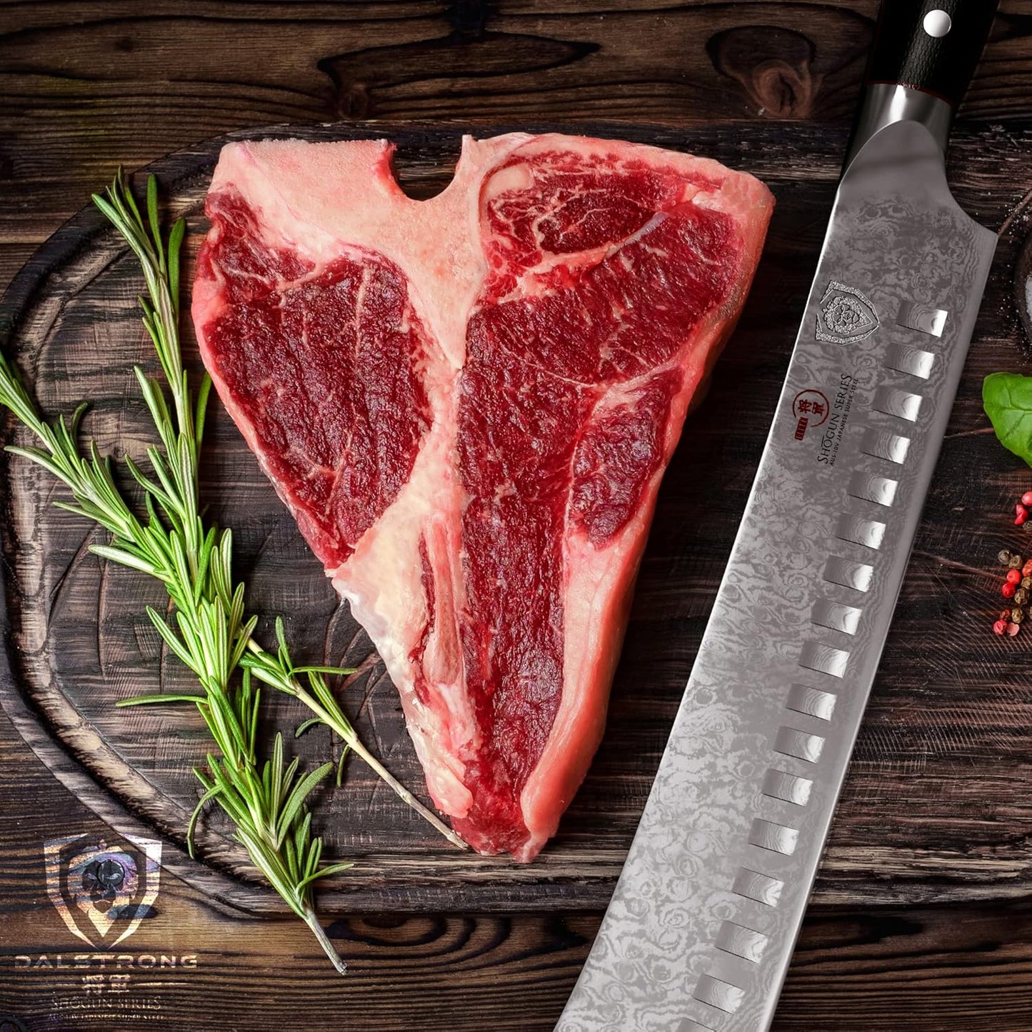 Bull Nose Butcher Knife - 10 inch - Shogun Series ELITE - Japanese AUS-10V Super Steel - Vacuum Heat Treatment - with Sheath - Meat, BBQ, Breaking Knife - Kitchen Knife - BBQ, Brisket