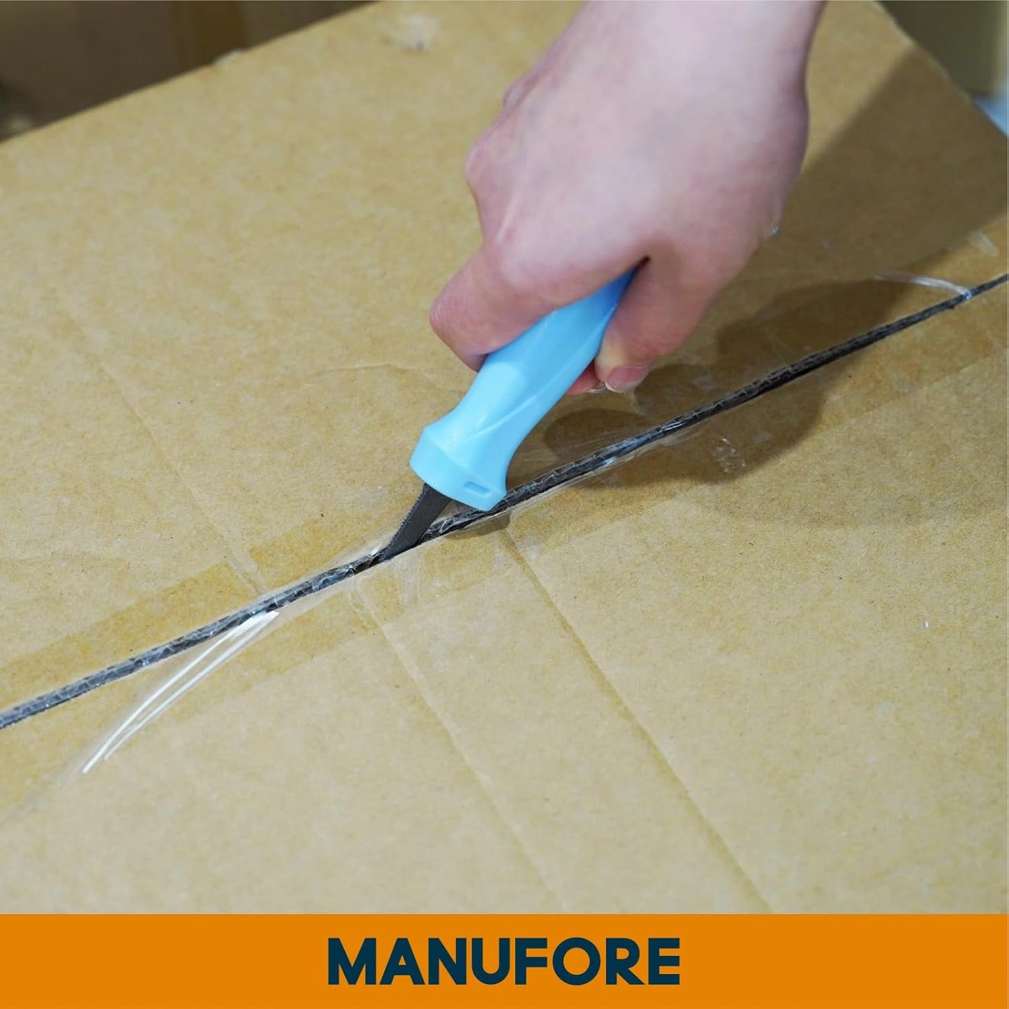 2-Pack Safety Box Opener with Non-Stick Coated Serrated Blades Box Opener for Cardboard and Packages Cuts