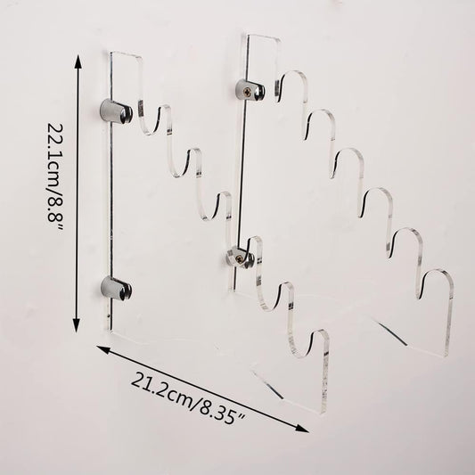 Acme Knife Rack - Wall Mounted, Acrylic, Outdoor & EDC Knife Display Stand for Survival Tactics
