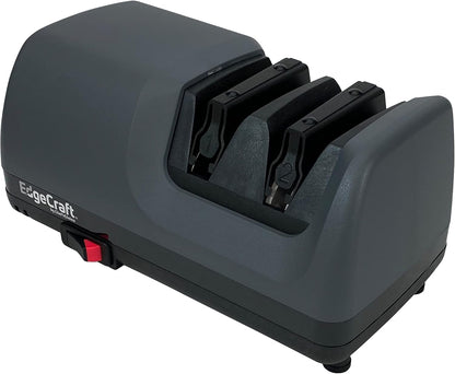 Electric Knife Sharpeners Diamond Hone with 100-Percent Diamond Abrasives and Precision Angle Guides for 15-Degree Straight-Edge and Serrated Knives, 2-Stage, Black