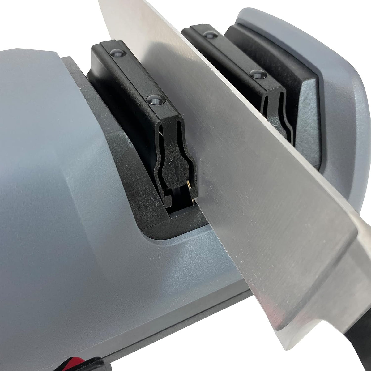 Electric Knife Sharpeners Diamond Hone with 100-Percent Diamond Abrasives and Precision Angle Guides for 15-Degree Straight-Edge and Serrated Knives, 2-Stage, Black