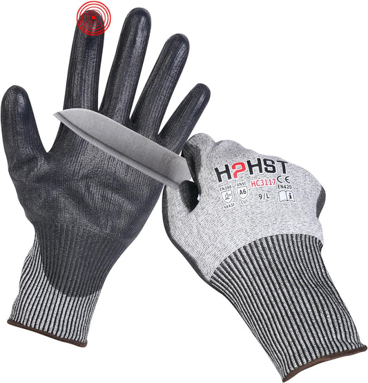 Cut Resistant Gloves Level A6 Cut Proof Work Gloves Smart Touch