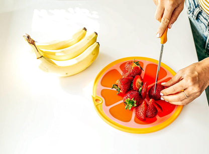Citrus Slice Cutting Board/Serving Board 9 inches, Grapefruit