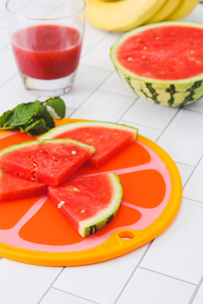 Citrus Slice Cutting Board/Serving Board 9 inches, Grapefruit