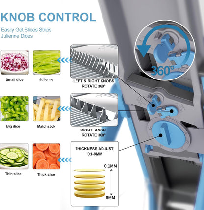 Safe Mandoline Slicer for Kitchen, Potato Slicer for Chips,Vegetable Cutter