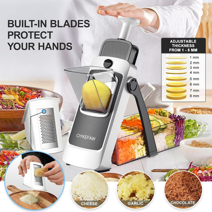 Safe Mandoline Slicer for Kitchen, Potato Slicer for Chips,Vegetable Cutter