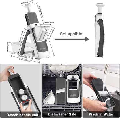 Safe Mandoline Slicer for Kitchen, Potato Slicer for Chips,Vegetable Cutter