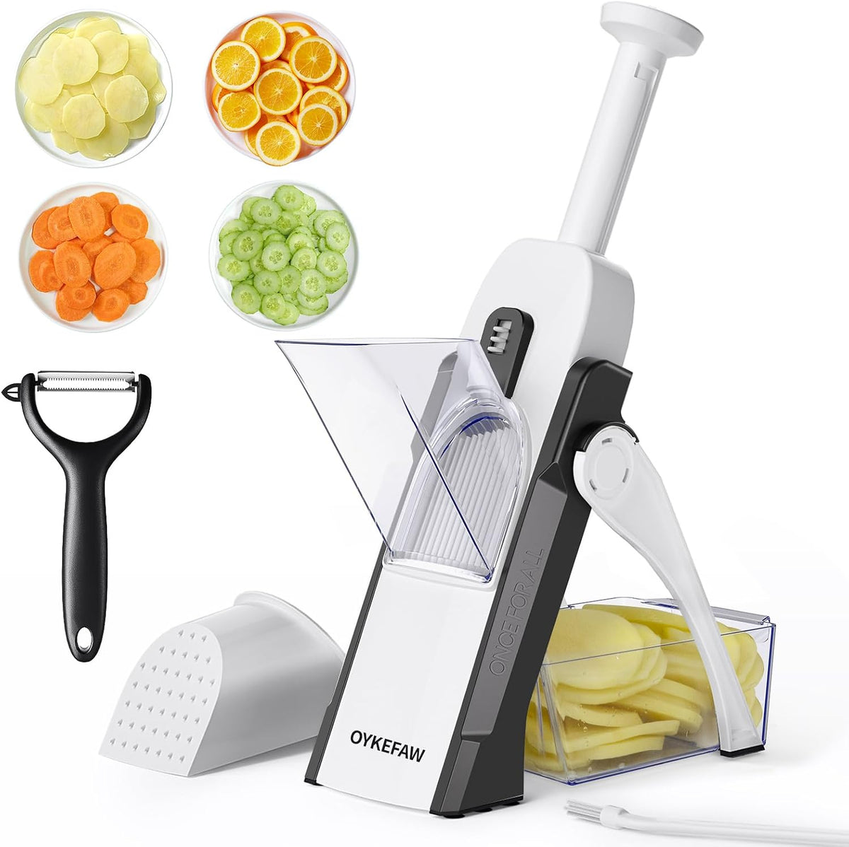 Safe Mandoline Slicer for Kitchen, Potato Slicer for Chips,Vegetable Cutter