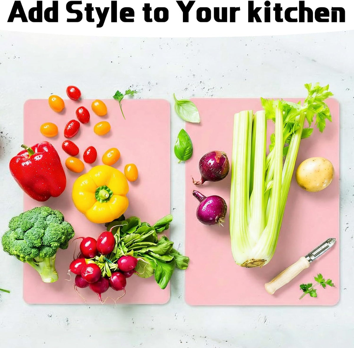 30 Pcs Plastic Flexible Cutting Boards for Kitchen 15 x 12 Inch, Pink Frosted Cutting Mats Sheets Dishwasher Safe for Kitchen Food