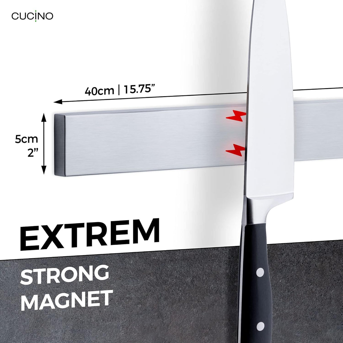 Refrigerator Magnetic Knife Strip - Steel for Refrigerator