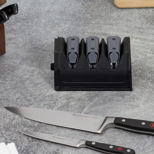 Replacement Module for 20-Degree Class Knives has Diamond Honing, Compatible with Commercial Knife Sharpener Model 0210008, 3-Stage, Black