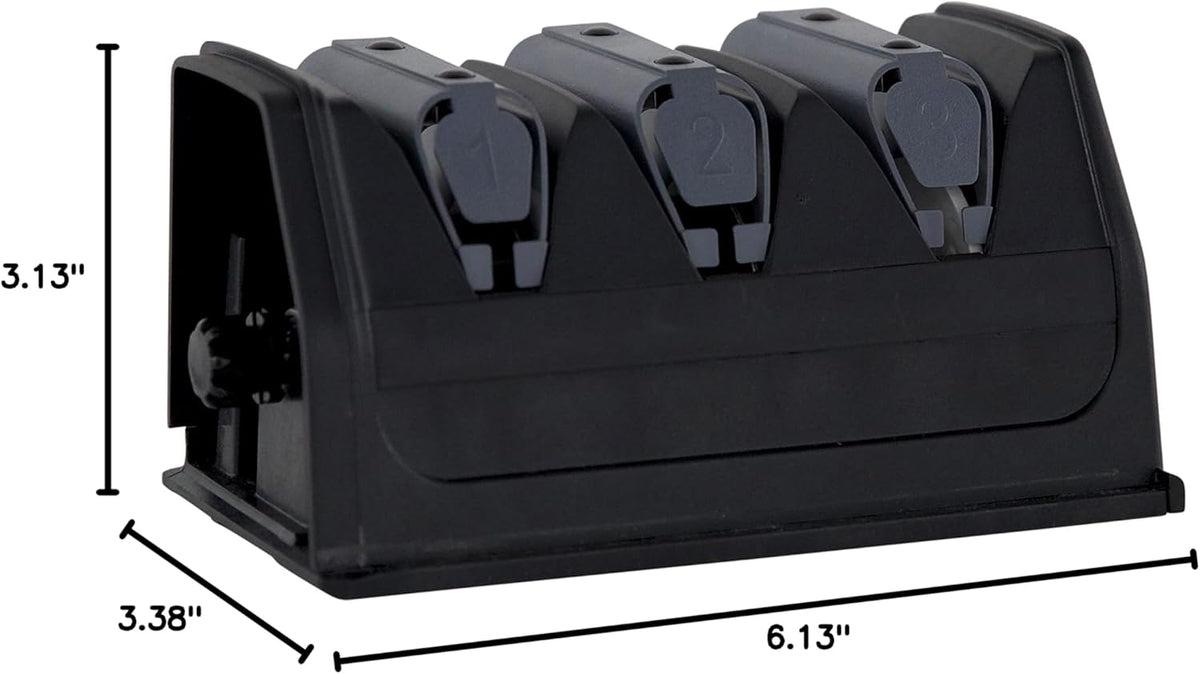 Replacement Module for 20-Degree Class Knives has Diamond Honing, Compatible with Commercial Knife Sharpener Model 0210008, 3-Stage, Black