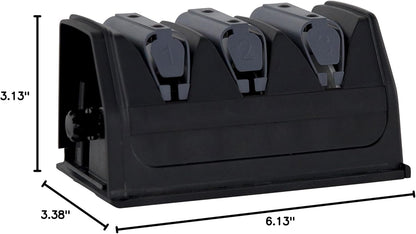 Replacement Module for 20-Degree Class Knives has Diamond Honing, Compatible with Commercial Knife Sharpener Model 0210008, 3-Stage, Black