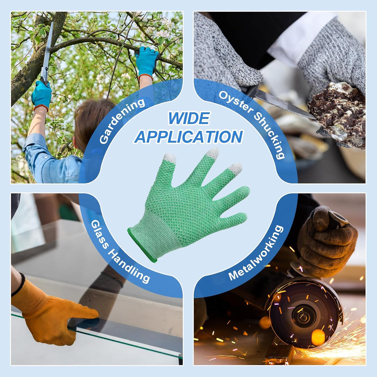 Cut Resistant Gloves Touchscreen Level 5 Protection Cutting Gloves Anti Cut Kitchen Work Glove for Slicing