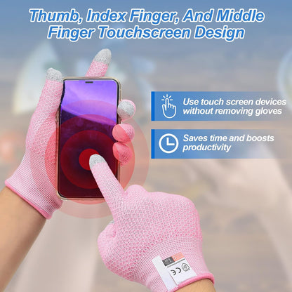 Cut Resistant Gloves Touchscreen Level 5 Protection Cutting Gloves Anti Cut Kitchen Work Glove for Slicing