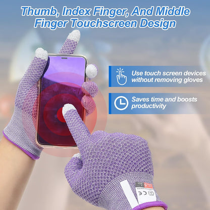 Cut Resistant Gloves Touchscreen Level 5 Protection Cutting Gloves Anti Cut Kitchen Work Glove for Slicing