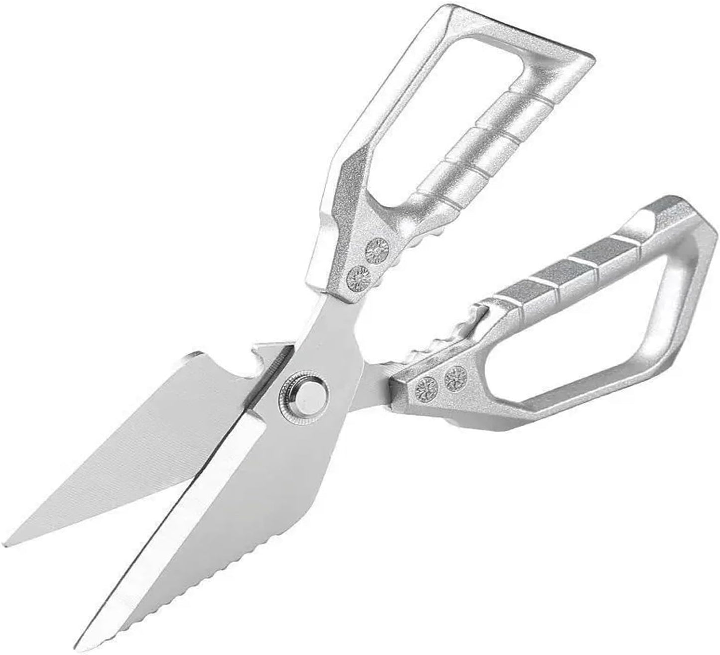 Heavy Duty All Purpose Kitchen Scissors Anti Slip Handle Meat Scissors | All Purpose Kitchen Meat Scissors with Bottle Opener & Nut Cutter, Dishwasher Safe for Poultry, BBQ & Restaurant Cooking