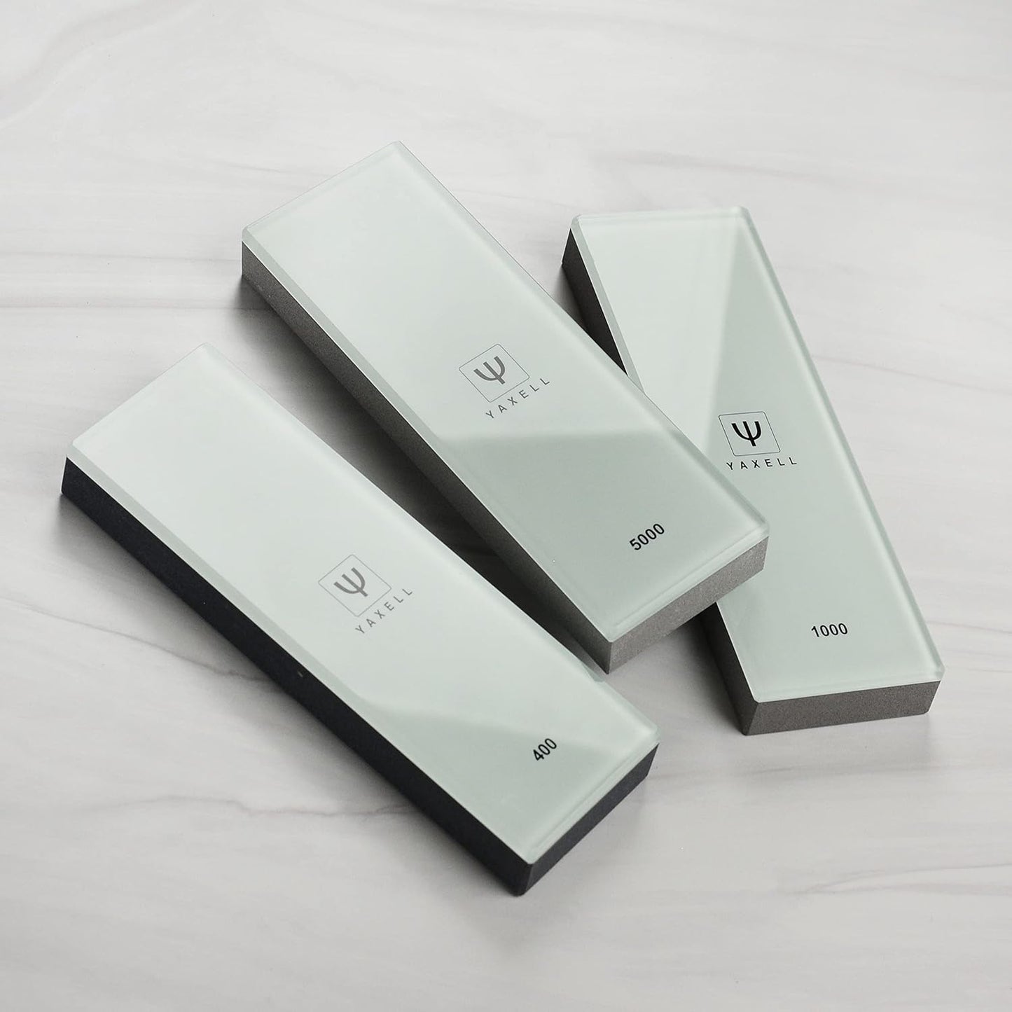Whetstone Kit - Made in Japan - 5 Piece Knife Sharpening Glass Stone Set