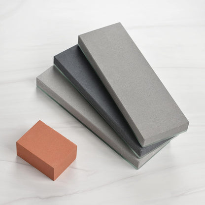 Whetstone Kit - Made in Japan - 5 Piece Knife Sharpening Glass Stone Set