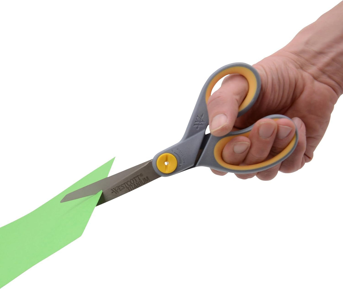 8” Titanium Bonded Scissors with Adjustable Glide and Soft Handle, 2-Pack- Durable Multipurpose Scissors for Office, Home, and School Use, Sharp Precision Blades for Everyday Cutting