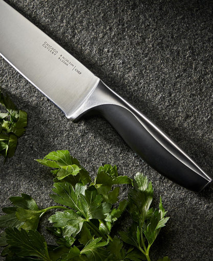 Avondale (12-PC) Built-In Sharpener Kitchen Knife Block Set with Steak Knives, Ergonomic Handles and Sharp Stainless Steel Professional Chef Knife Set