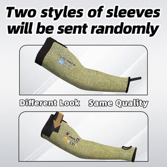 2 Pairs CORE ANSI A5 Cut Resistant Sleeves, Flame-resistant, S081 | Thumbhole, Arm Protection, Adjustable Velcro, for Welding, Gardening, Farming, Kitchen Prep,Metal Processing, Industrial Work