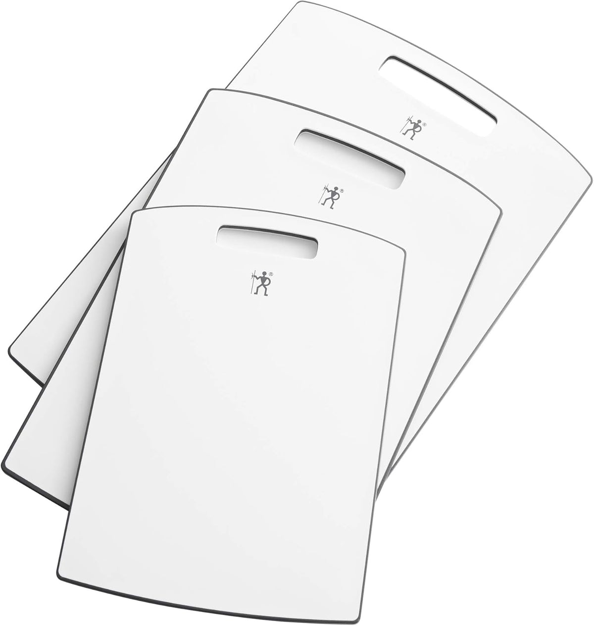3-pc Plastic Cutting Board Set - Grey