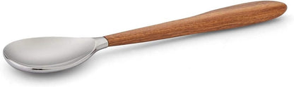 Curvo Cheese Set | Cheese Knife and Fork Utensil Set for Charcuterie Board | Made of Stainless Steel and Acacia Wood | Designed by Steve Cozzolino