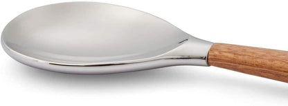 Curvo Cheese Set | Cheese Knife and Fork Utensil Set for Charcuterie Board | Made of Stainless Steel and Acacia Wood | Designed by Steve Cozzolino