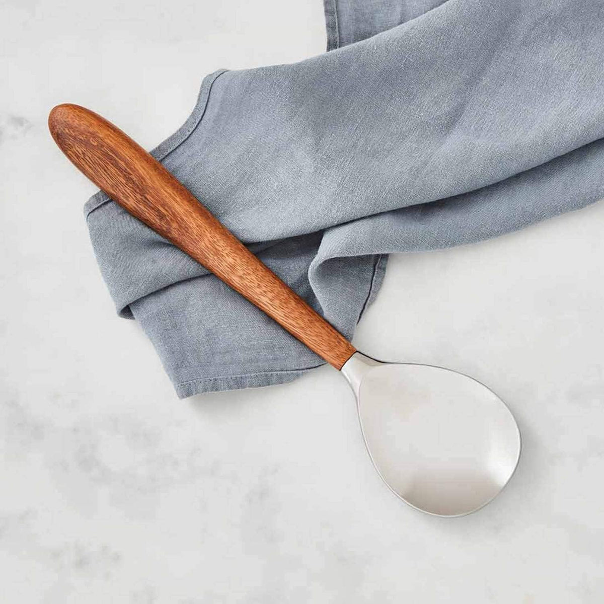 Curvo Cheese Set | Cheese Knife and Fork Utensil Set for Charcuterie Board | Made of Stainless Steel and Acacia Wood | Designed by Steve Cozzolino