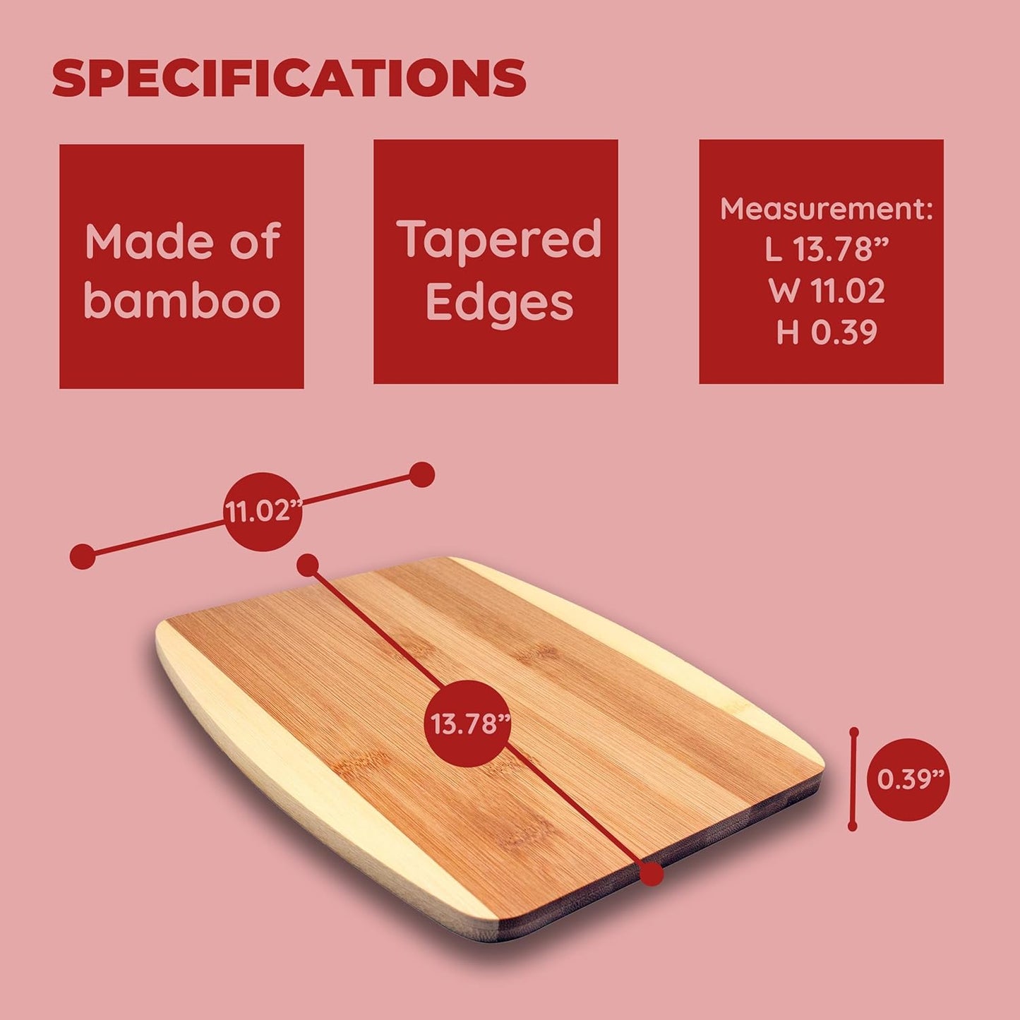 Mini Bamboo Cutting Board – 6 x 9 Inch Small Cutting Board for Easy Storage | Perfect Bar Prep Board for Garnishes, Snacks & Quick Kitchen Tasks | Compact, Durable, Sustainable Bamboo