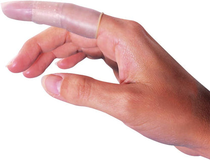 First Aid Finger Covers, 12 Count, Small, Medium, Large, X-Large, Protects Finger While Healing From Injury (3 Pairs Each of S/M/L/XL) (69626)