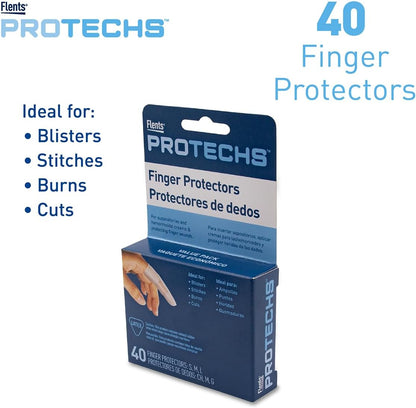 First Aid Finger Covers, 12 Count, Small, Medium, Large, X-Large, Protects Finger While Healing From Injury (3 Pairs Each of S/M/L/XL) (69626)