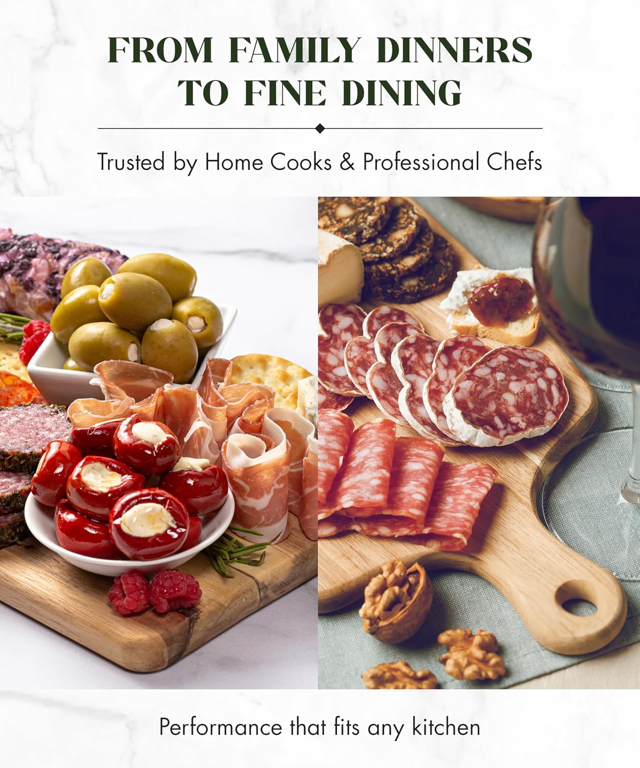 Canadian Maple Wood Cutting Board with Handle, 7 x 10 x 0.75 in | Multi-Purpose Charcuterie Board, Flat Paddle, for Meat, Cheese, Veggies, Serving