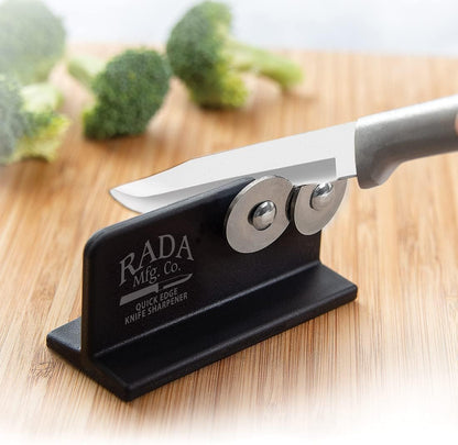 Quick Edge Knife Sharpener (R119) | 3.5" x 2" Stainless Steel Wheels