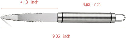 Grapefruit Knife, Curved Double-Sided Serrated Stainless Steel, 1-Pack