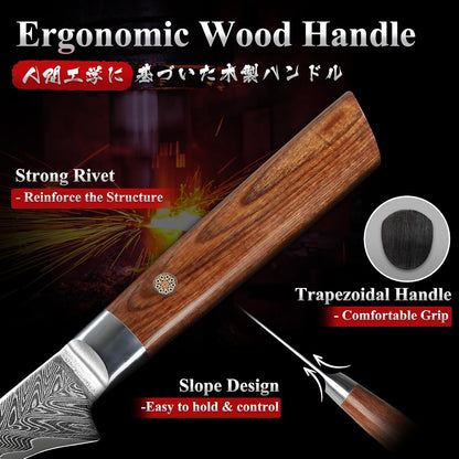 Chef Boning Knife | Full Tang Deboing Fruit Potato Knife