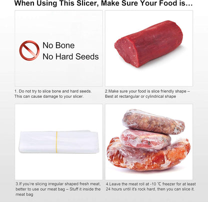Manual Frozen Meat Slicer, Upgraded Stainless Steel Meat Cutter Beef Mutton Roll for Hot Pot KBBQ Food Slicer Slicing Machine for Home Cooking of Hot Pot Shabu Shabu BBQ