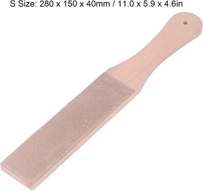 Double Sided Leather Strop Kit, Knife Strop Leather Strop Knife Stropping Block for Woodworking Sharpening Honing Knives Leather Knife Sharpening Polishing(#01)