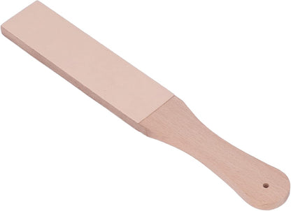 Double Sided Leather Strop Kit, Knife Strop Leather Strop Knife Stropping Block for Woodworking Sharpening Honing Knives Leather Knife Sharpening Polishing(#01)