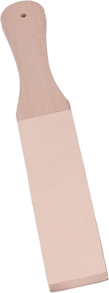 Double Sided Leather Strop Kit, Knife Strop Leather Strop Knife Stropping Block for Woodworking Sharpening Honing Knives Leather Knife Sharpening Polishing(#01)