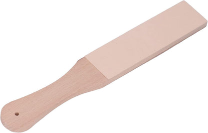 Double Sided Leather Strop Kit, Knife Strop Leather Strop Knife Stropping Block for Woodworking Sharpening Honing Knives Leather Knife Sharpening Polishing(#01)