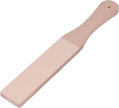Double Sided Leather Strop Kit, Knife Strop Leather Strop Knife Stropping Block for Woodworking Sharpening Honing Knives Leather Knife Sharpening Polishing(#01)