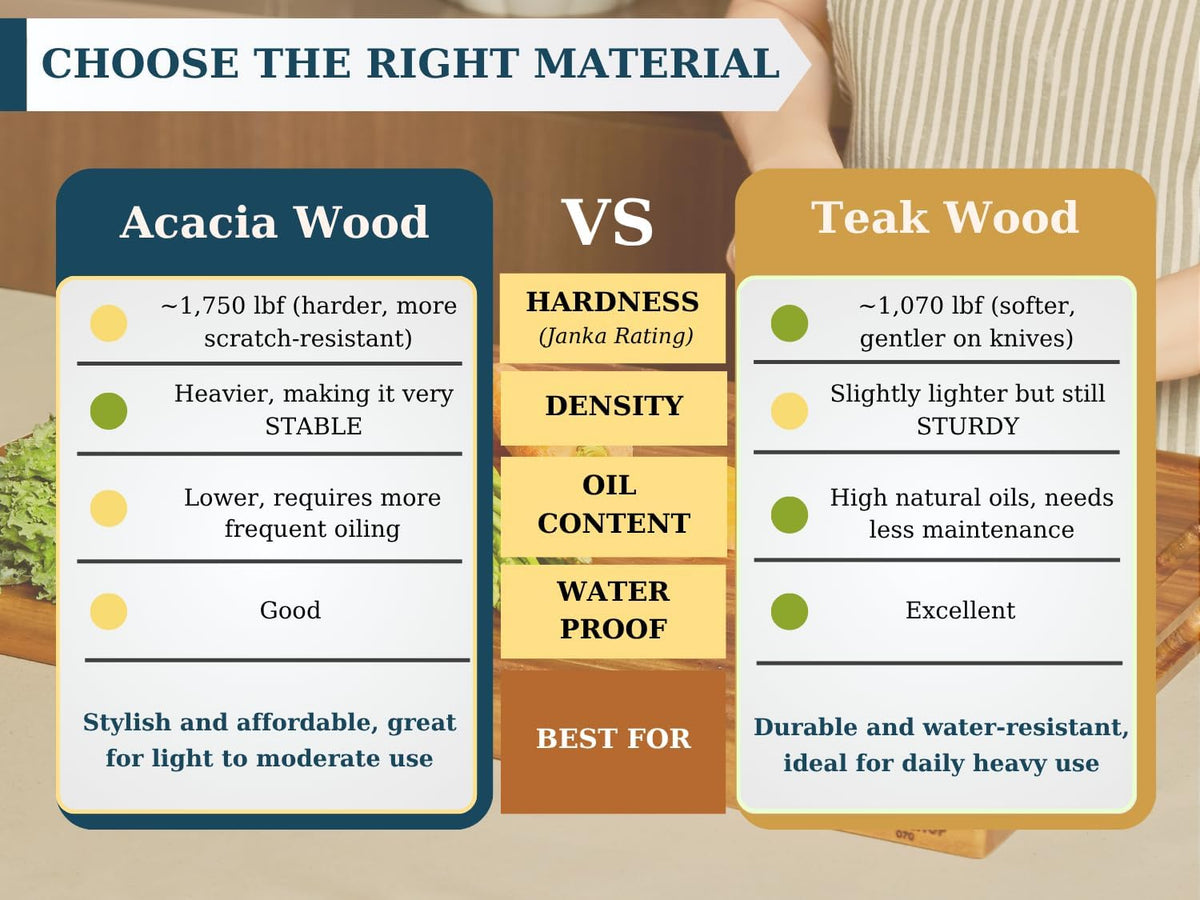 Bearchop Square Acacia Wood Cutting Board for Kitchen with 4-Side Reinforced Bar for Anti Crack/Warp, [14"x14"x1.25"] End Grain Cutting Board, Wooden Butcher Block with Gift Box
