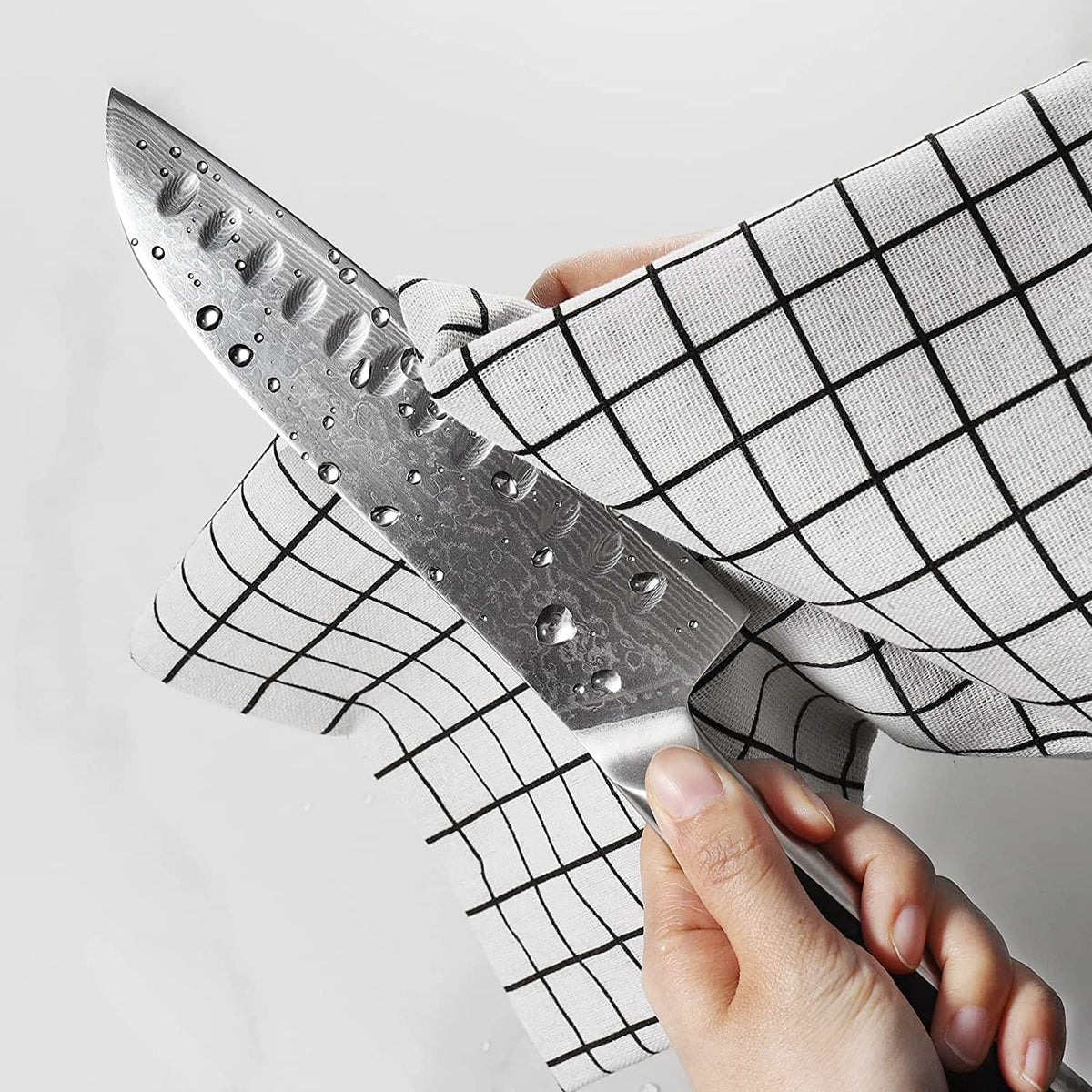 Kitchen Knife Japanese Damascus Santoku Knife 7 Inch