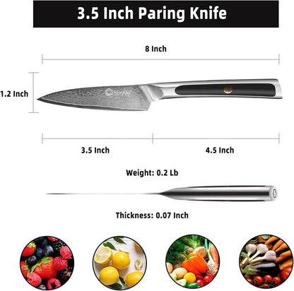 Kitchen Knife Japanese Damascus Santoku Knife 7 Inch
