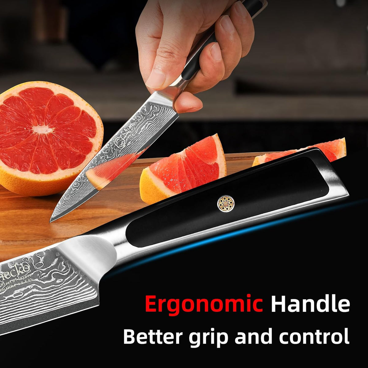 Kitchen Knife Japanese Damascus Santoku Knife 7 Inch