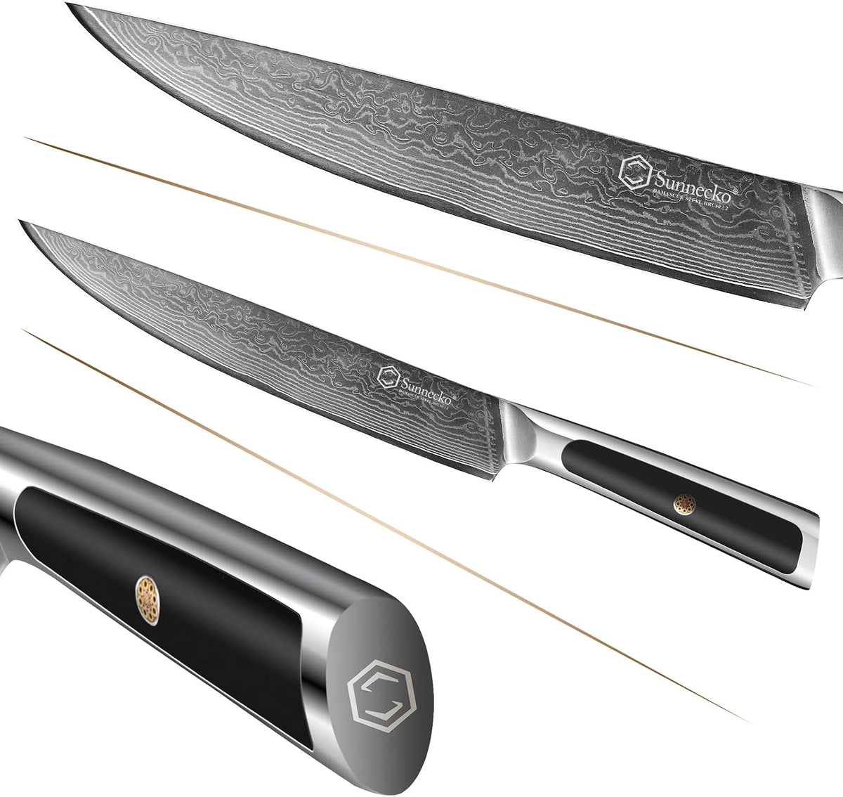 Kitchen Knife Japanese Damascus Santoku Knife 7 Inch