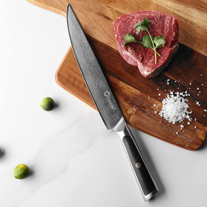Kitchen Knife Japanese Damascus Santoku Knife 7 Inch